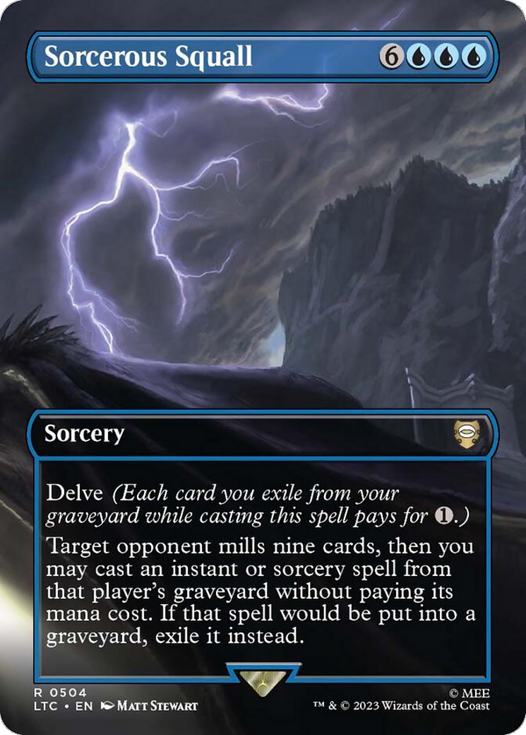 Sorcerous Squall (Borderless) [The Lord of the Rings: Tales of Middle-Earth Commander] - Evolution TCG