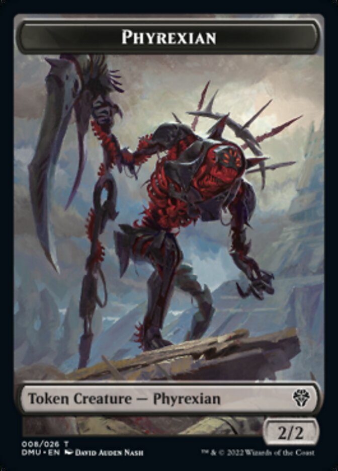 Phyrexian // Beast Double-Sided Token [Dominaria United Tokens] - Evolution TCG