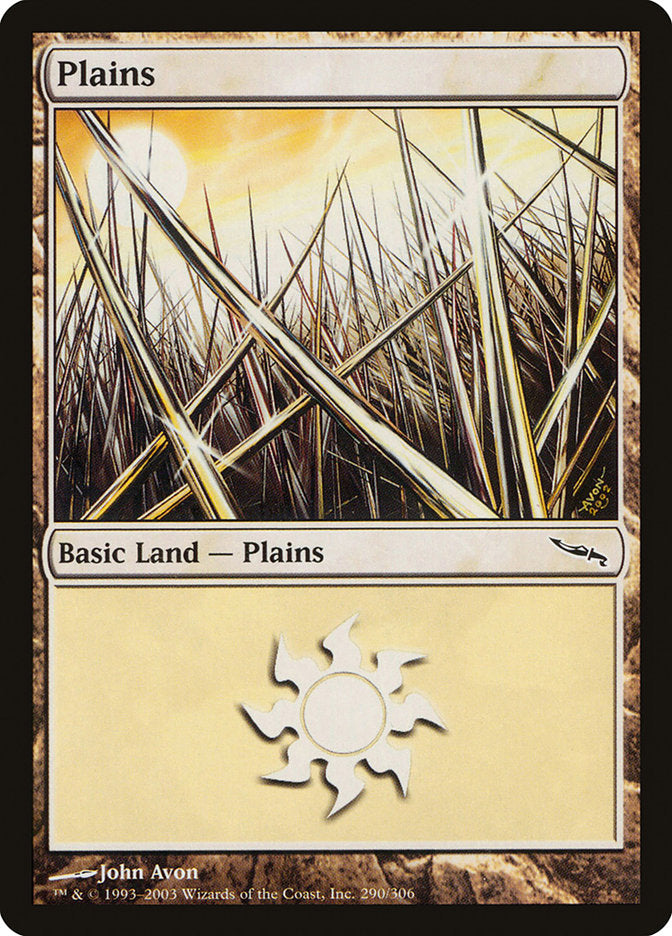 Plains (290) [Mirrodin] - Evolution TCG