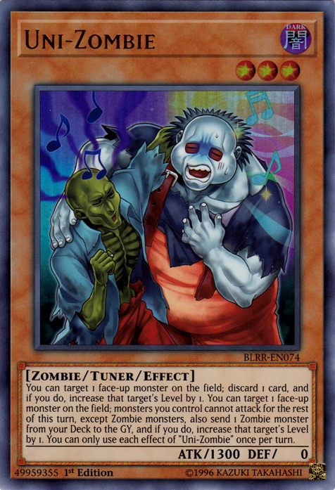 Uni-Zombie [BLRR-EN074] Ultra Rare - Evolution TCG