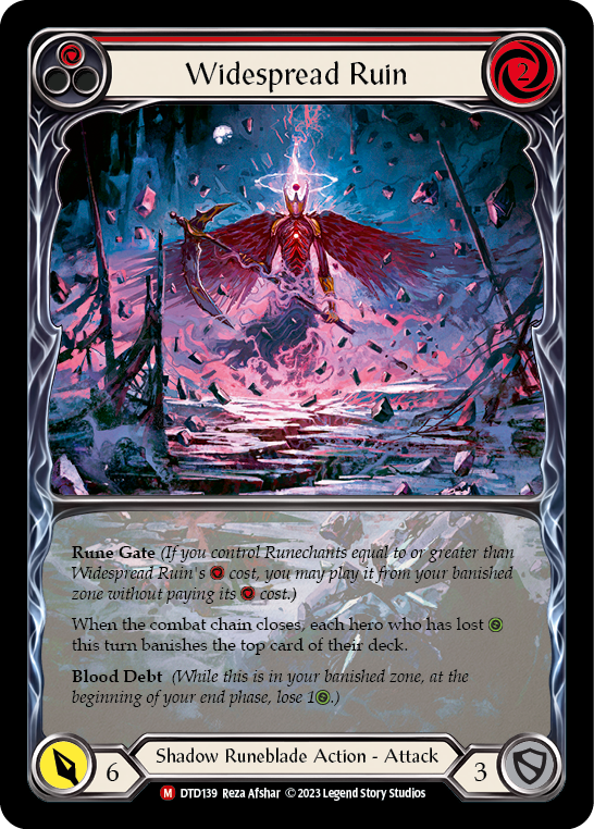 Widespread Ruin (Extended Art) [DTD139] (Dusk Till Dawn)  Rainbow Foil - Evolution TCG