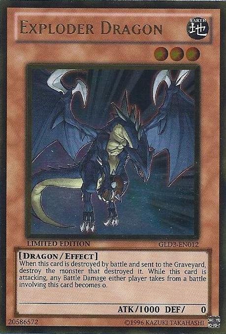 Exploder Dragon [GLD3-EN012] Gold Rare - Evolution TCG