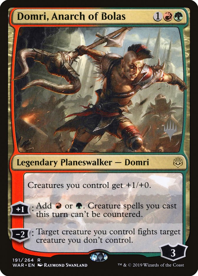 Domri, Anarch of Bolas (Promo Pack) [War of the Spark Promos] - Evolution TCG