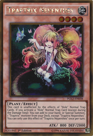 Traptrix Nepenthes [PGL2-EN038] Gold Rare - Evolution TCG