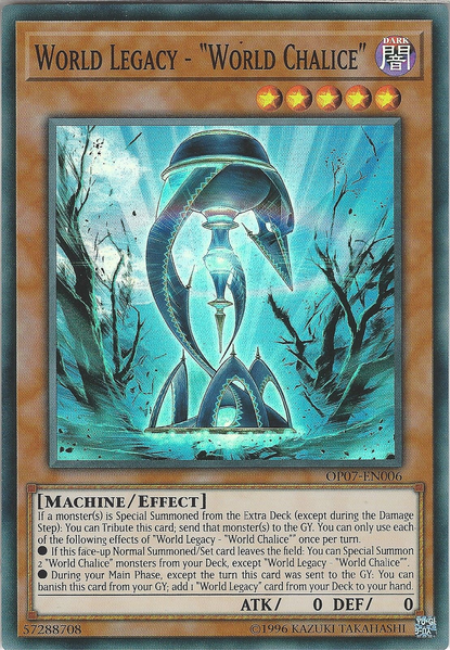 World Legacy - "World Chalice" [OP07-EN006] Super Rare - Evolution TCG