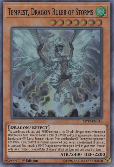 Tempest, Dragon Ruler of Storms [MYFI-EN045] Super Rare - Evolution TCG