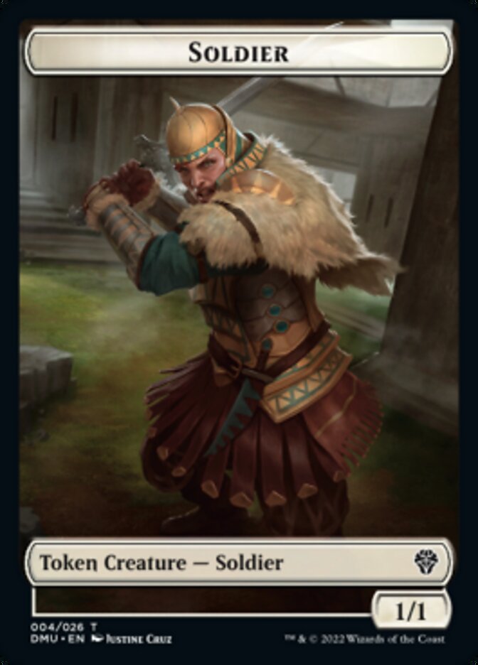 Soldier // Beast Double-Sided Token [Dominaria United Tokens] - Evolution TCG
