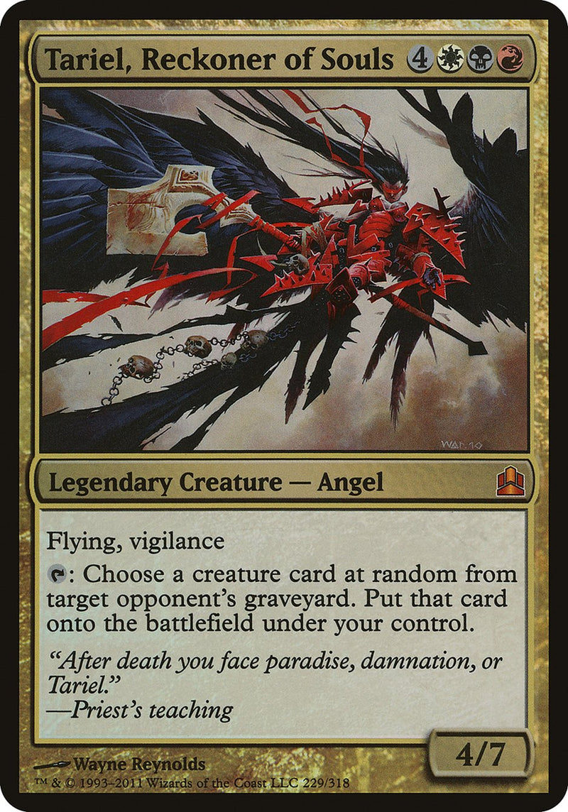 Tariel, Reckoner of Souls (Oversized) [Commander 2011 Oversized] - Evolution TCG