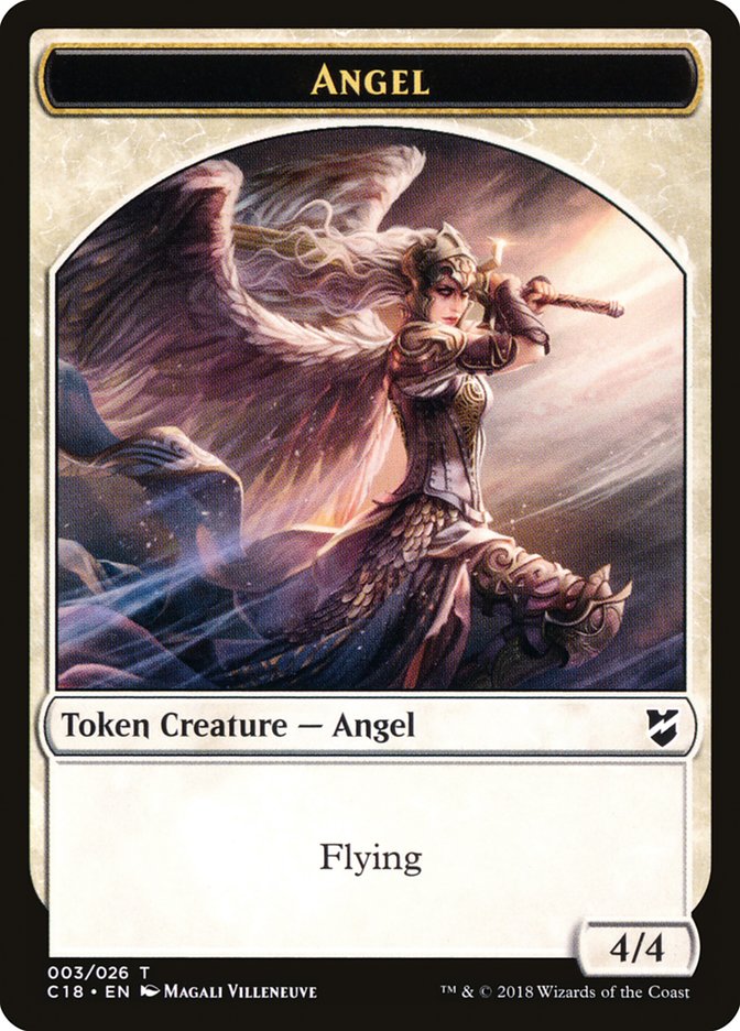 Zombie // Angel Double-Sided Token [Commander 2018 Tokens] - Evolution TCG