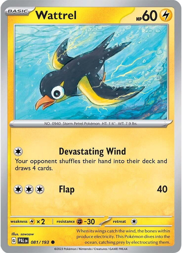 Wattrel (081/193) [Scarlet & Violet: Paldea Evolved] - Evolution TCG