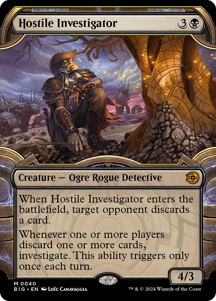 Hostile Investigator (Showcase) [Outlaws of Thunder Junction: The Big Score] - Evolution TCG
