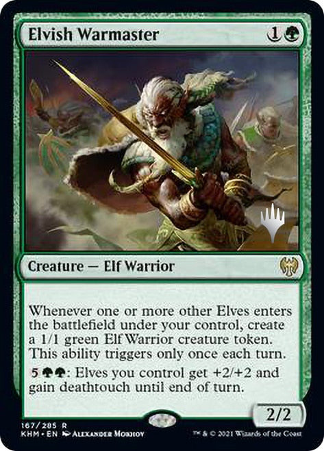 Elvish Warmaster (Promo Pack) [Kaldheim Promos] - Evolution TCG