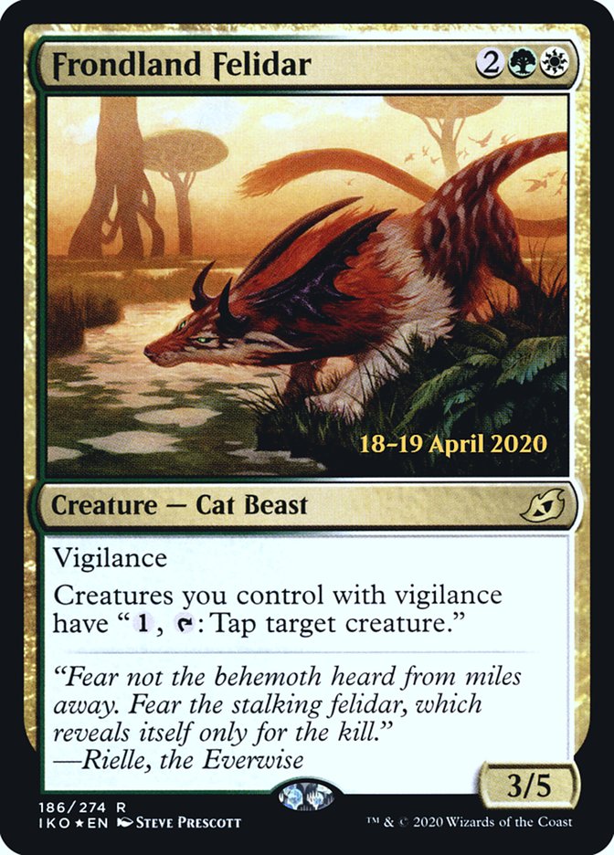 Frondland Felidar [Ikoria: Lair of Behemoths Prerelease Promos] - Evolution TCG