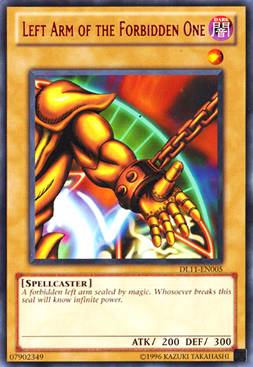 Left Arm of the Forbidden One (Red) [DL11-EN005] Rare - Evolution TCG