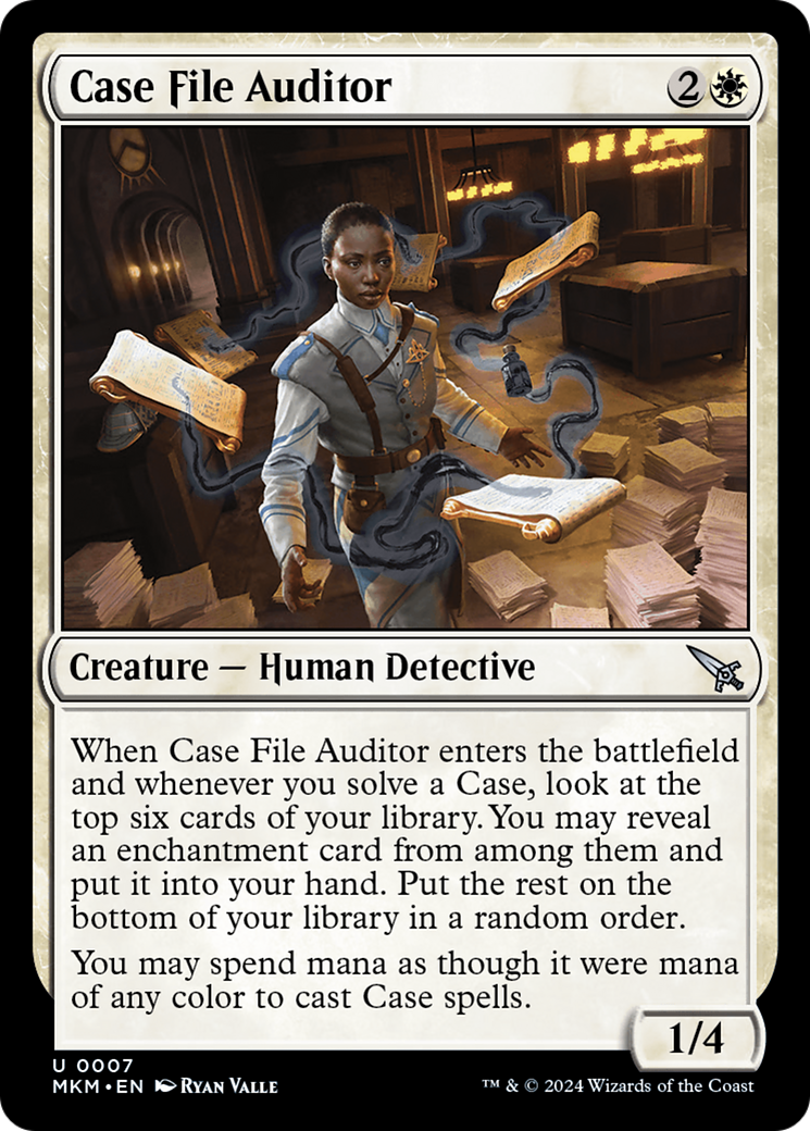 Case File Auditor (Black) [Murders at Karlov Manor] - Evolution TCG