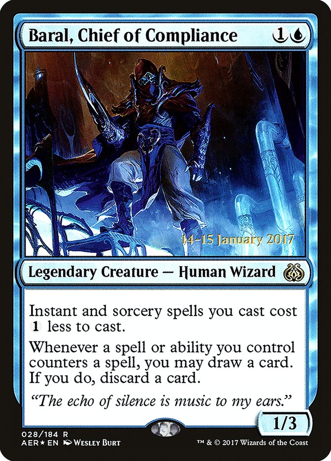 Baral, Chief of Compliance [Aether Revolt Prerelease Promos] - Evolution TCG