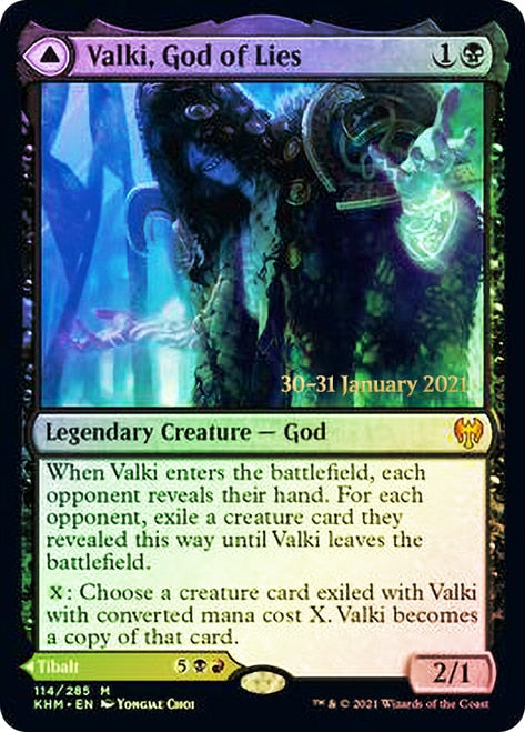 Valki, God of Lies // Tibalt, Cosmic Impostor [Kaldheim Prerelease Promos] - Evolution TCG