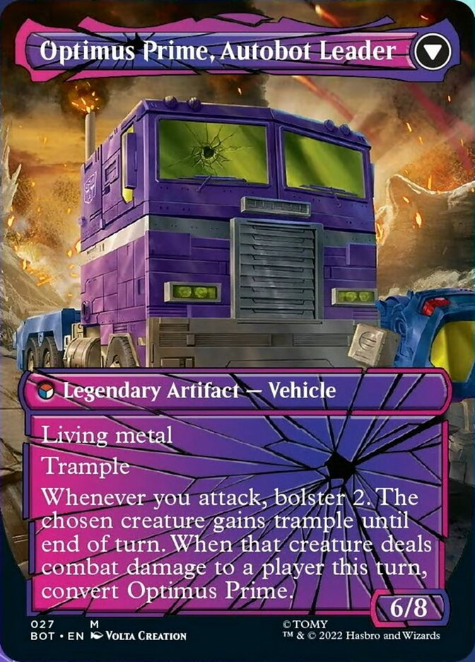 Optimus Prime, Hero // Optimus Prime, Autobot Leader (Shattered Glass) [Transformers] - Evolution TCG