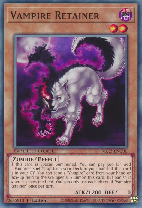 Vampire Retainer [SGX3-ENC06] Common - Evolution TCG