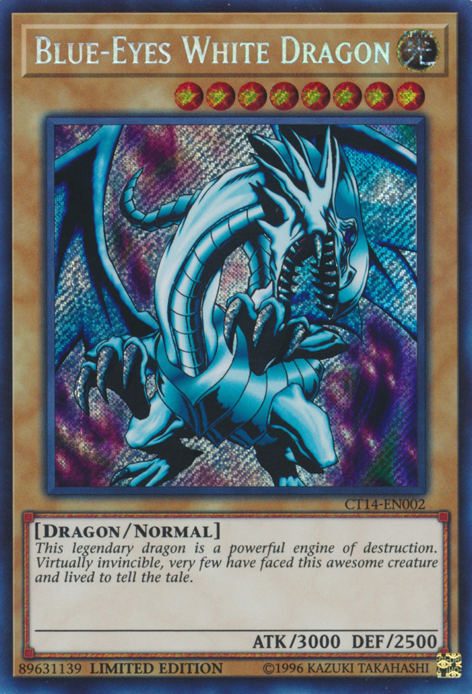 Blue-Eyes White Dragon [CT14-EN002] Secret Rare - Evolution TCG