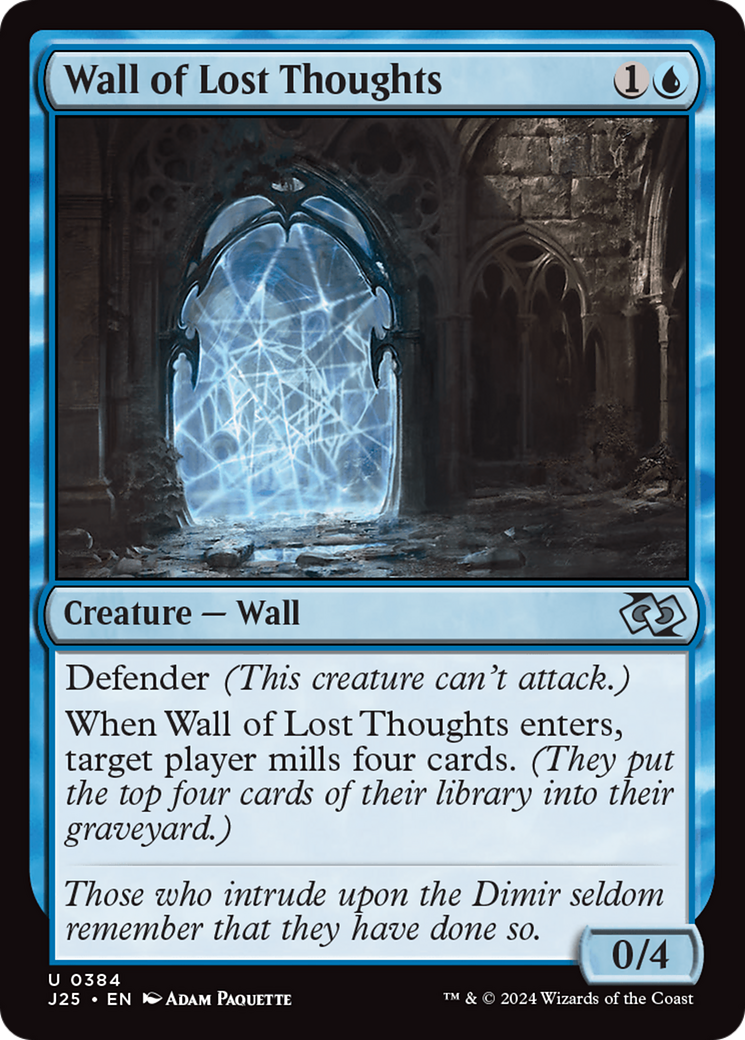 Wall of Lost Thoughts [Foundations Jumpstart] - Evolution TCG