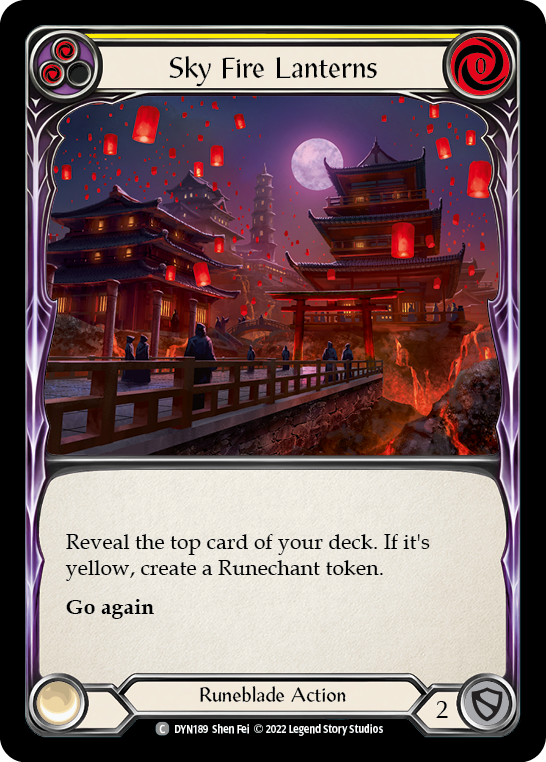 Sky Fire Lanterns (Yellow) [DYN189] (Dynasty) - Evolution TCG
