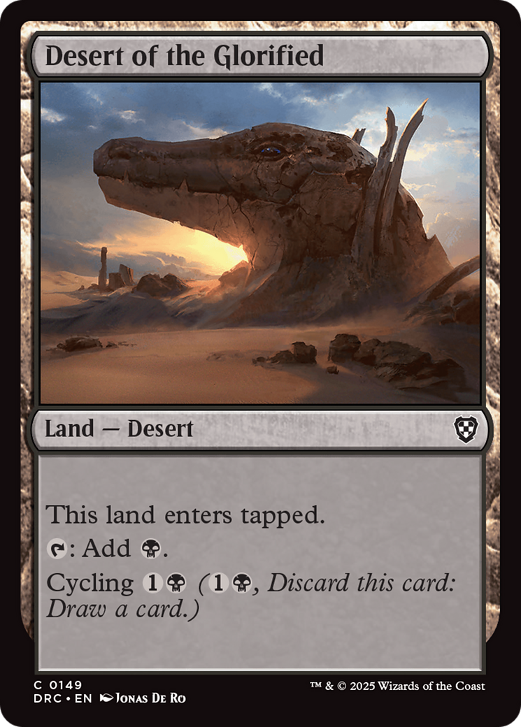 Desert of the Glorified [Aetherdrift Commander] - Evolution TCG