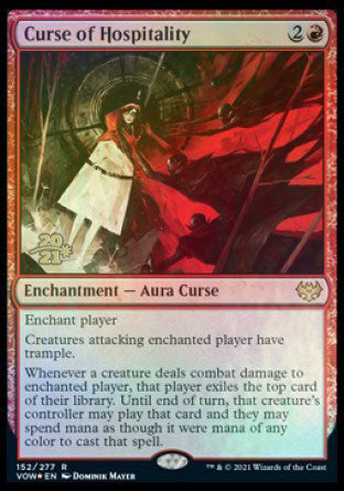 Curse of Hospitality [Innistrad: Crimson Vow Prerelease Promos] - Evolution TCG