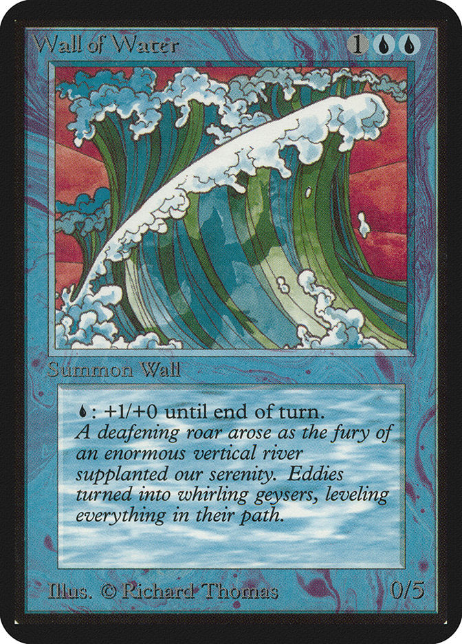 Wall of Water [Alpha Edition] - Evolution TCG