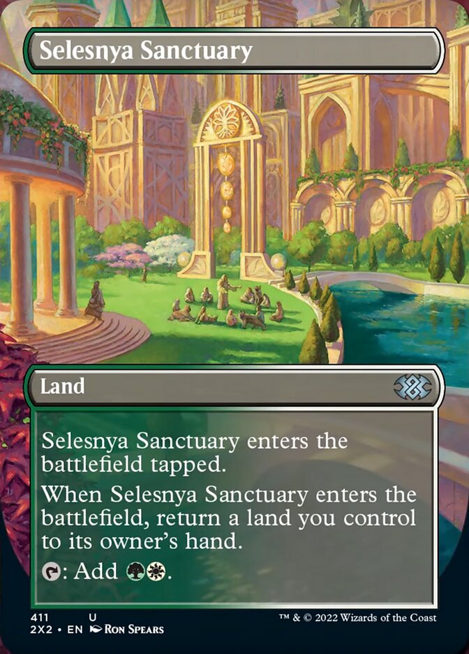 Selesnya Sanctuary (Borderless Alternate Art) [Double Masters 2022] - Evolution TCG