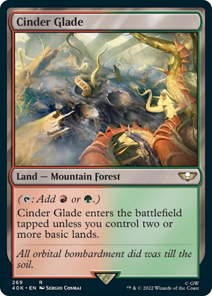 Cinder Glade (Surge Foil) [Warhammer 40,000] - Evolution TCG