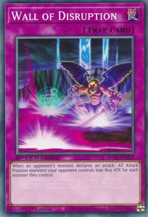 Wall of Disruption [SGX3-ENH20] Common - Evolution TCG