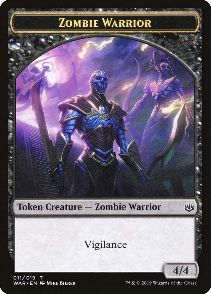 Zombie Warrior Token [War of the Spark Tokens] - Evolution TCG