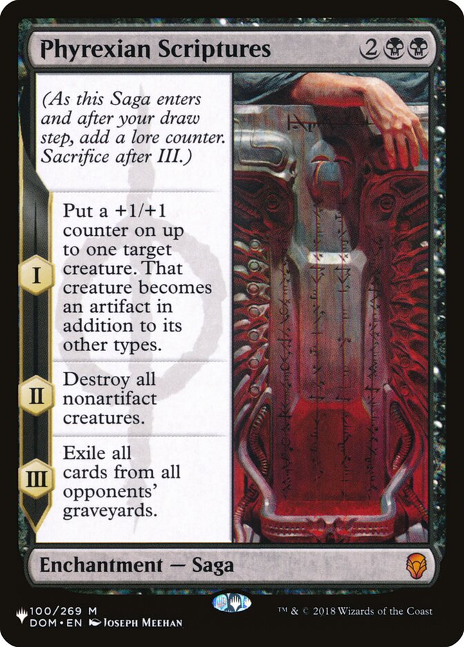 Phyrexian Scriptures [The List] - Evolution TCG