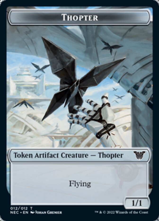 Thopter // Spirit (002) Double-Sided Token [Kamigawa: Neon Dynasty Commander Tokens] - Evolution TCG