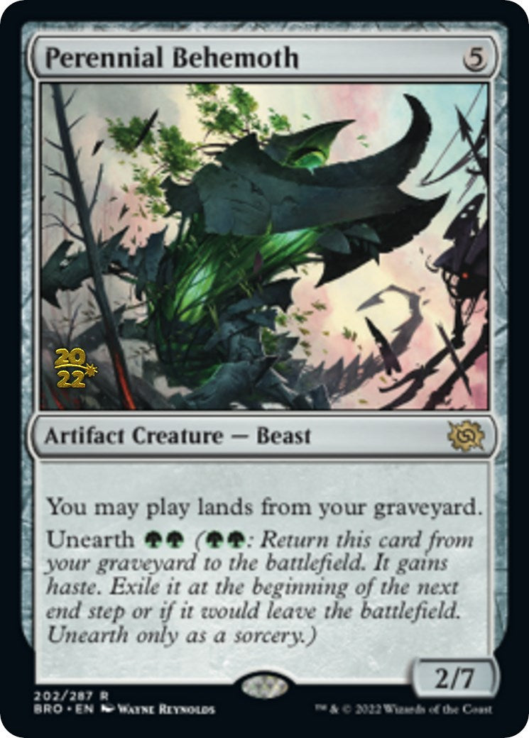 Perennial Behemoth [The Brothers' War Prerelease Promos] - Evolution TCG