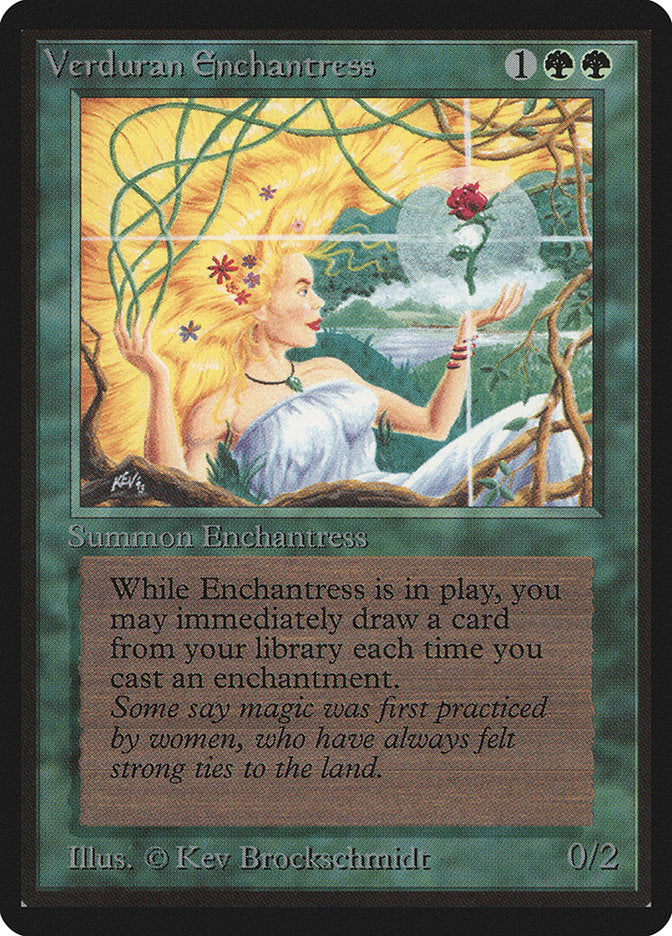 Verduran Enchantress [Beta Edition] - Evolution TCG