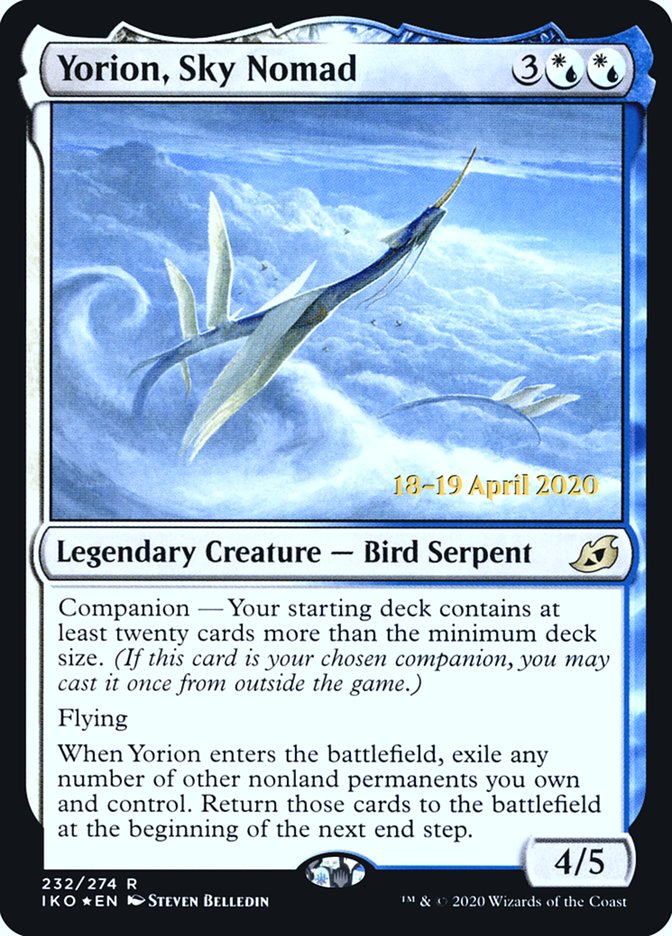 Yorion, Sky Nomad [Ikoria: Lair of Behemoths Prerelease Promos] - Evolution TCG