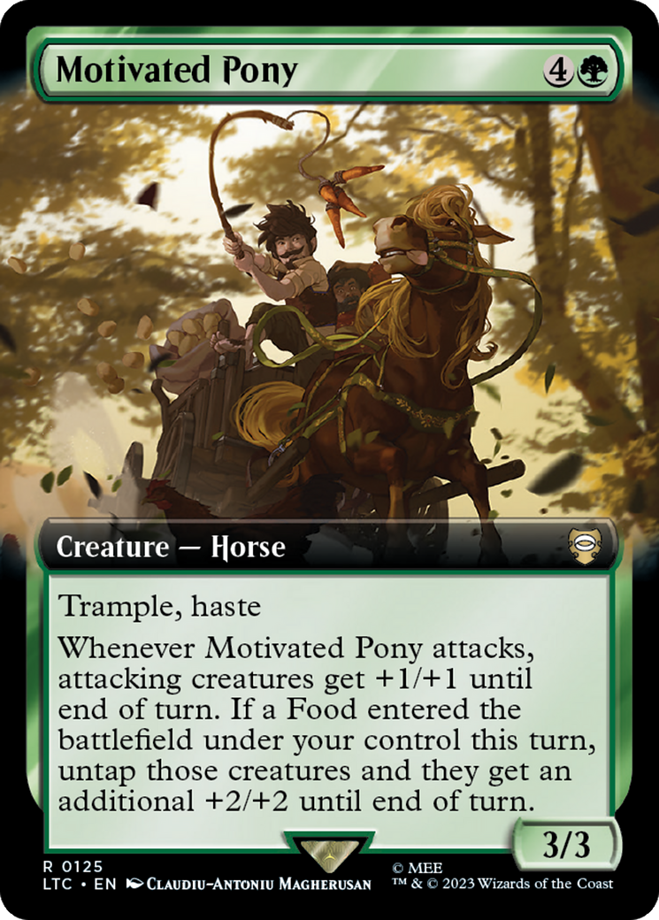 Motivated Pony (Extended Art) [The Lord of the Rings: Tales of Middle-Earth Commander] - Evolution TCG