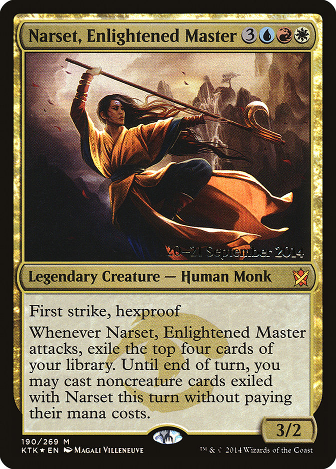 Narset, Enlightened Master [Khans of Tarkir Prerelease Promos] - Evolution TCG