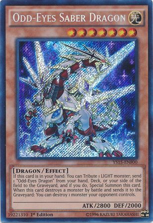 Odd-Eyes Saber Dragon [YS15-ENF00] Secret Rare - Evolution TCG