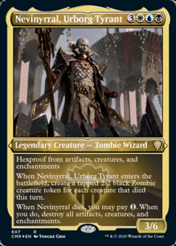 Nevinyrral, Urborg Tyrant (Etched) [Commander Legends] - Evolution TCG