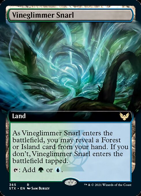 Vineglimmer Snarl (Extended Art) [Strixhaven: School of Mages] - Evolution TCG