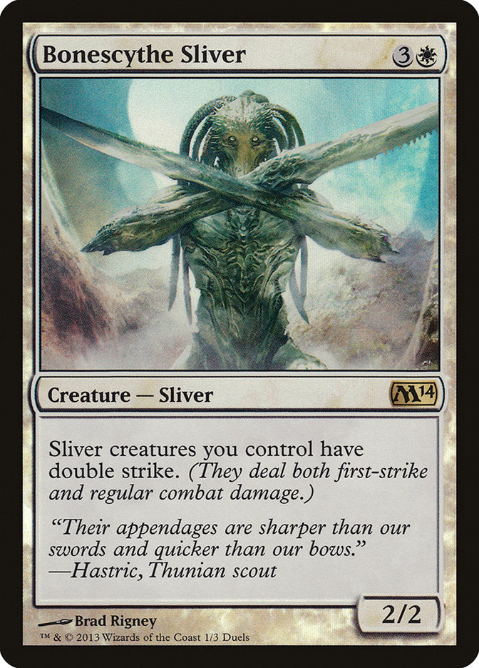 Bonescythe Sliver (Duels of the Planeswalkers Promos) [Duels of the Planeswalkers Promos 2013] - Evolution TCG