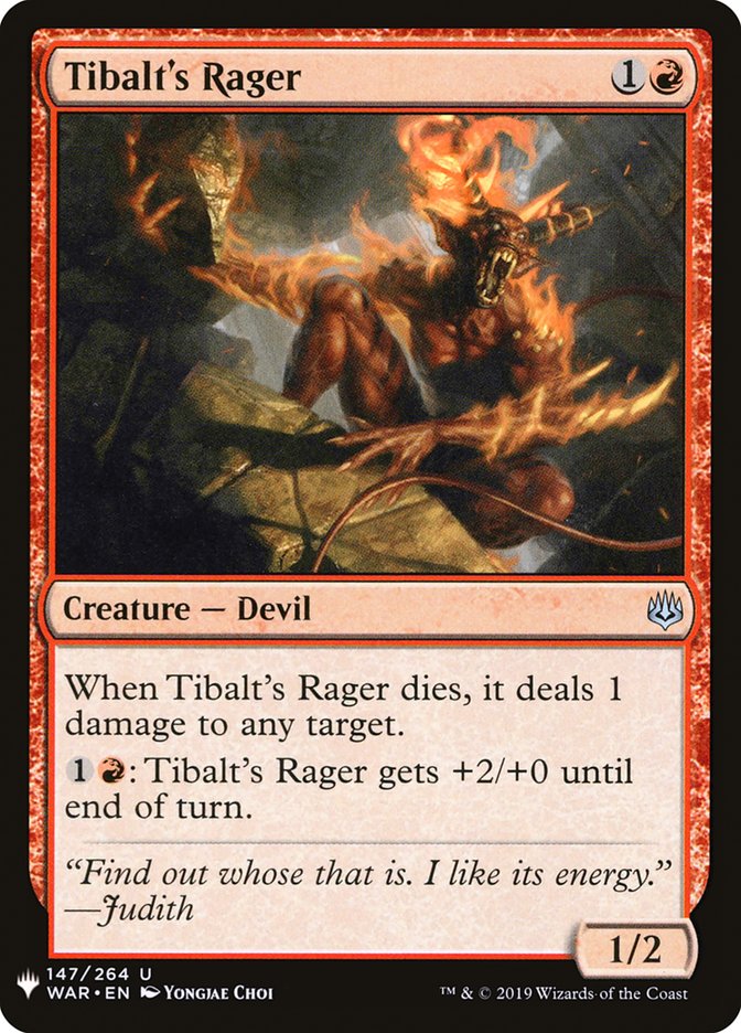 Tibalt's Rager [Mystery Booster] - Evolution TCG