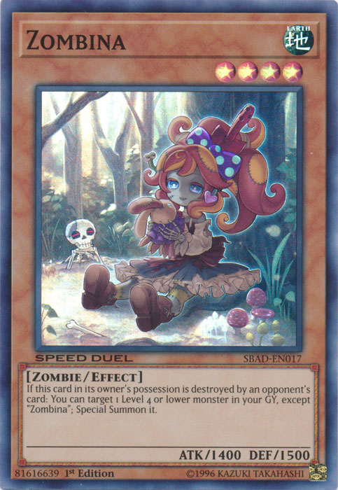 Zombina [SBAD-EN017] Super Rare - Evolution TCG