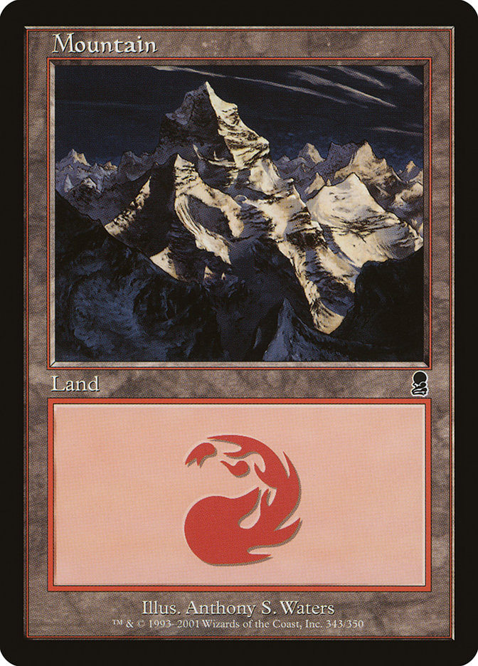 Mountain (343) [Odyssey] - Evolution TCG