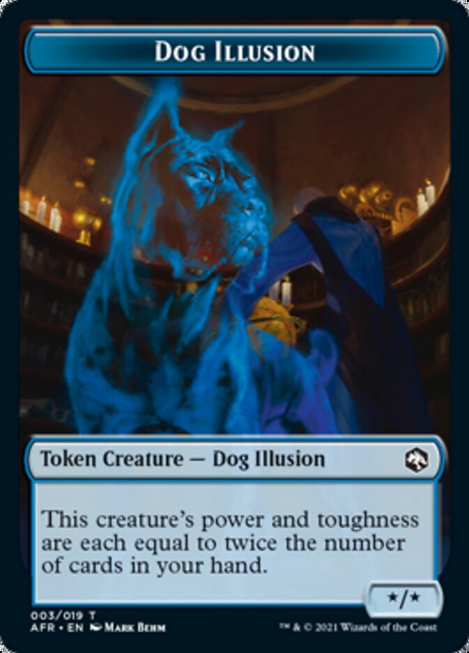 Dog Illusion // Guenhwyvar Double-Sided Token [Dungeons & Dragons: Adventures in the Forgotten Realms Tokens] - Evolution TCG