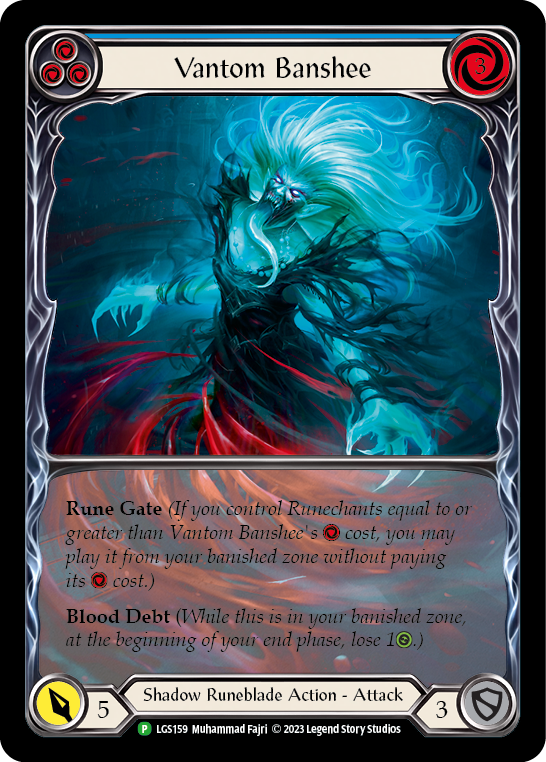 Vantom Banshee (Blue) (Extended Art) [LGS159] (Promo)  Rainbow Foil - Evolution TCG