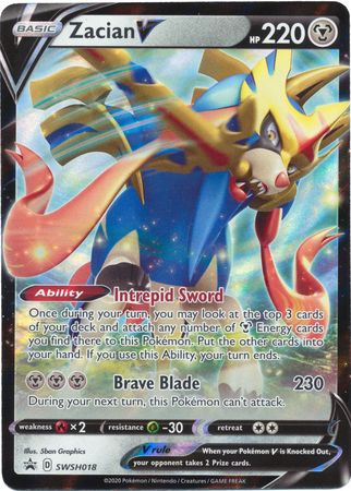 Zacian V (SWSH018) [Sword & Shield: Black Star Promos] - Evolution TCG